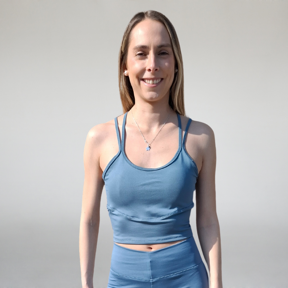 Peto ÉliteFit Azul Petróleo Crop Top - Main Image